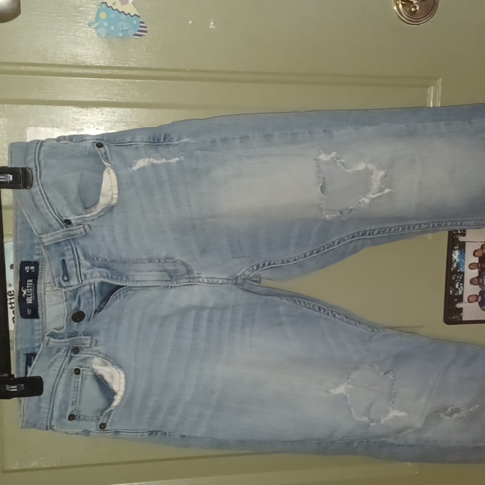 Mens Hollister Destress Skinny Jeans - Picture 3 of 7